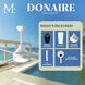 Atlas Donaire 52 inch Gloss White Paddle Fan, Coastal Wet Rated